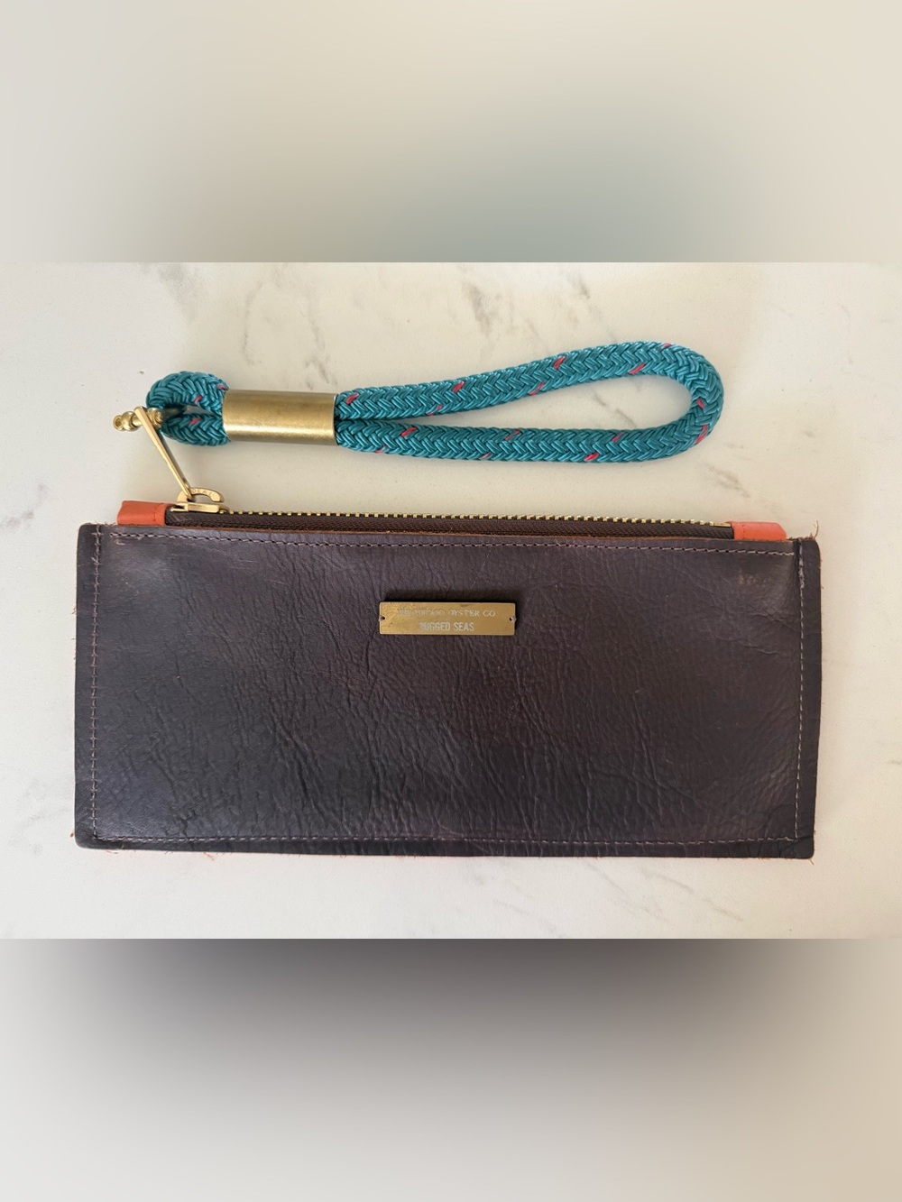 Wildwood Oyster Co. Leather Wristlet